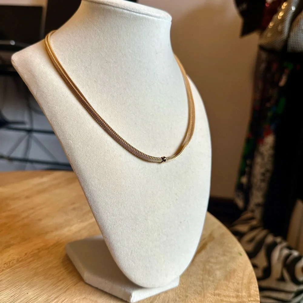 Dior Gold Double-Strand Necklace - Picture 3 of 6